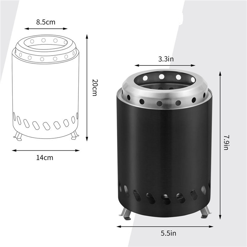 Outdoor Stainless Steel Fire Pit