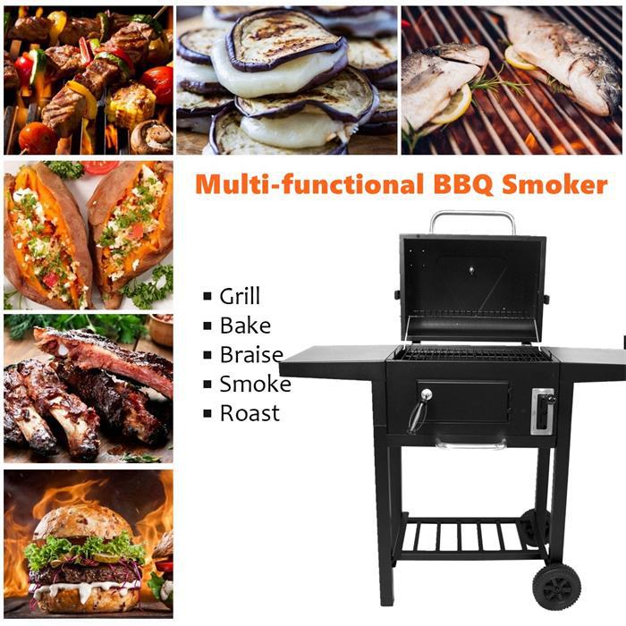 Outdoor charcoal grill