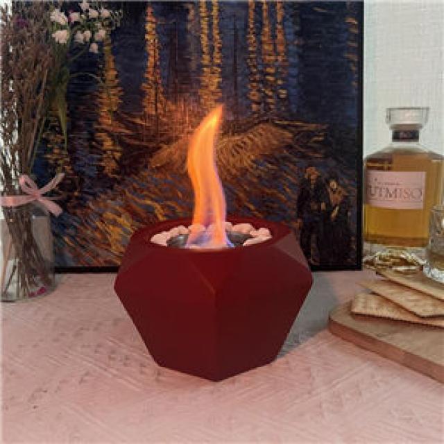 Desktop Biofuel Red Mini Fire Pits