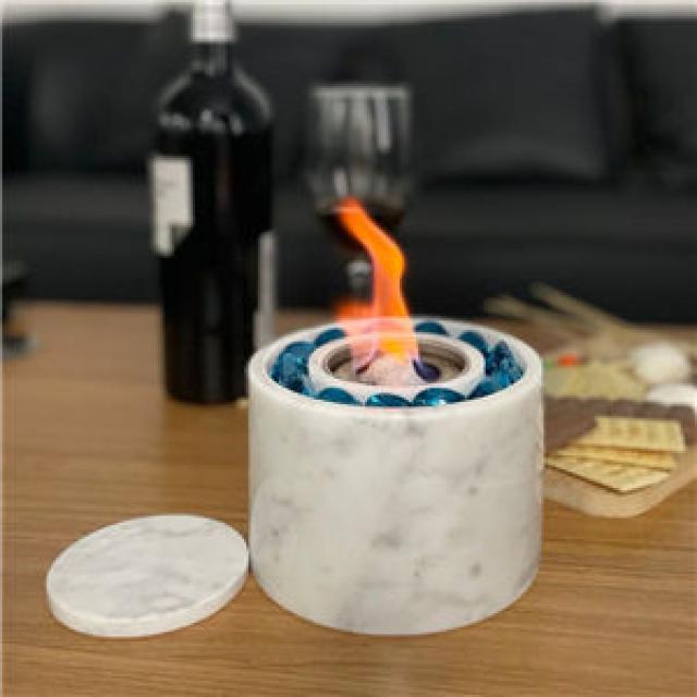 Marble Effect Concrete Fire Pit 