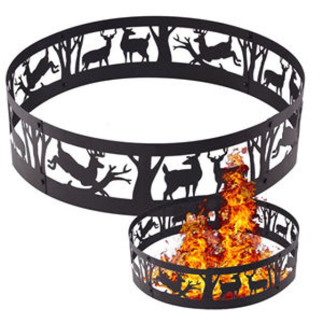 Outdoor Large Wood Burning Fire Pit Ring