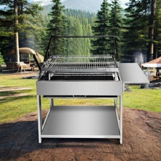 Rotating Charcoal Flip Meat BBQ Grill