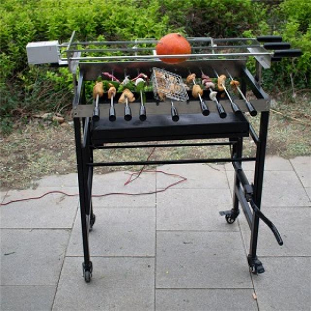 Rotisserie Charcoal Deluxe Bbq Outdoor 