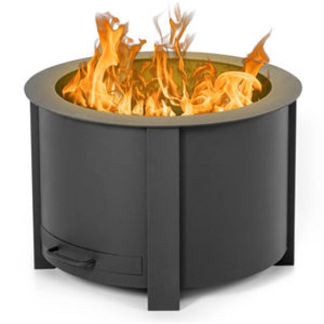 Smokeless Fire Pit for Outside Campfire