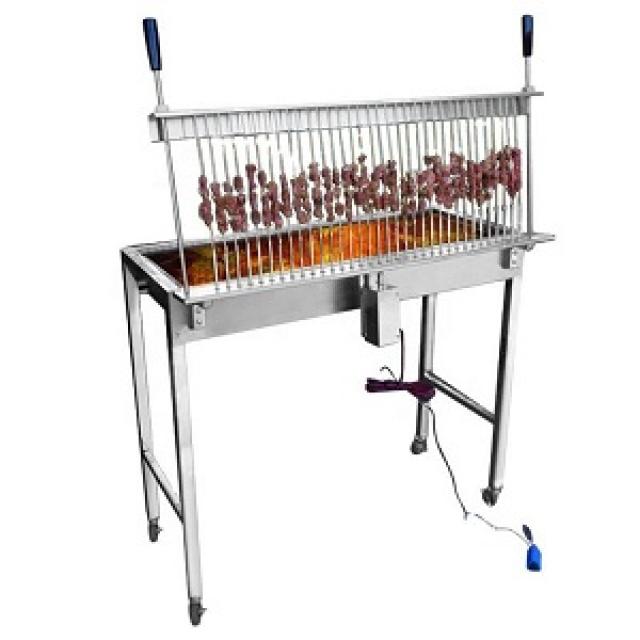 Stainless Steel Automatic BBQ Kebab Grill