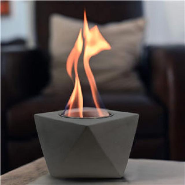 Tabletop Alcohol Mini Concrete Fire Bowl 