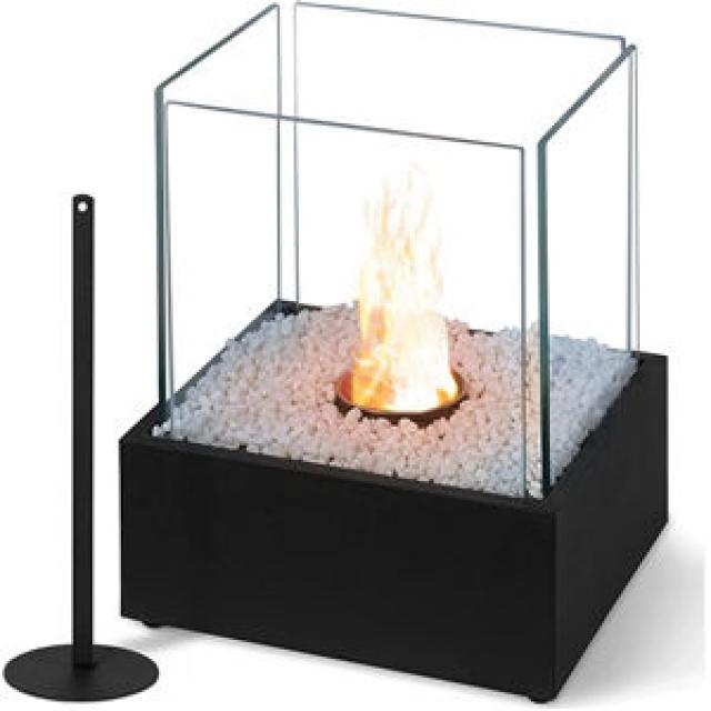 Windproof Design Square Tabletop Fireplace