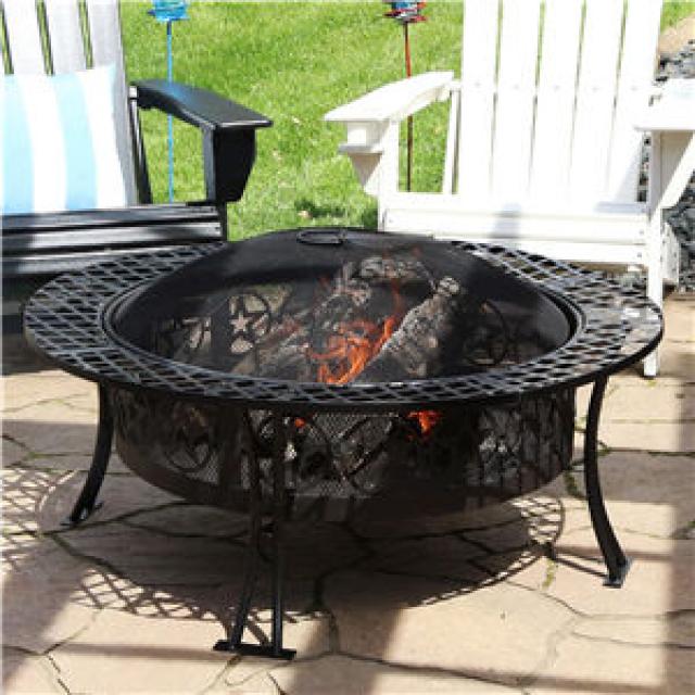 heater fire pit outdoor garden wood burning brazie